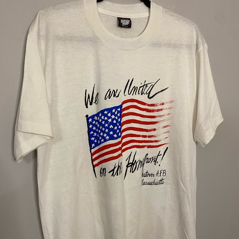 Vintage American flag tee